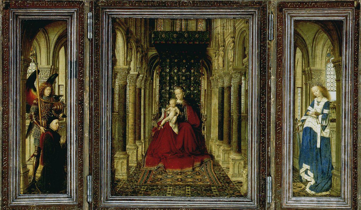 Dresdenin alttaritaulun triptyykki, 1437 tekijältä Jan van Eyck