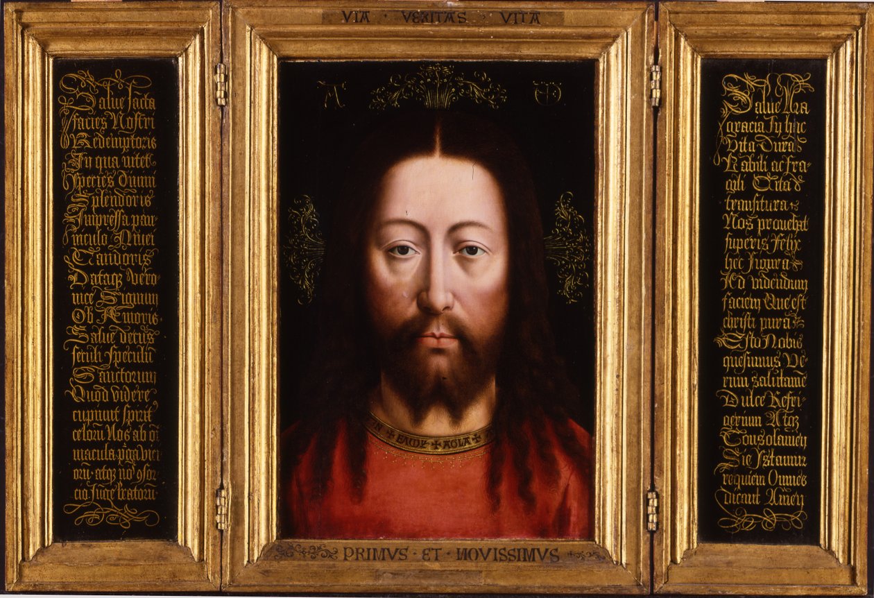 Triptyykki: Kristus Vapahtajana tekijältä Jan van Eyck