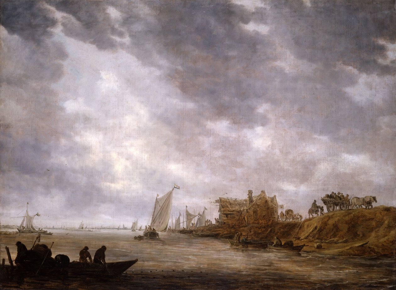 Jokikohtaus, 1642. tekijältä Jan van Goyen