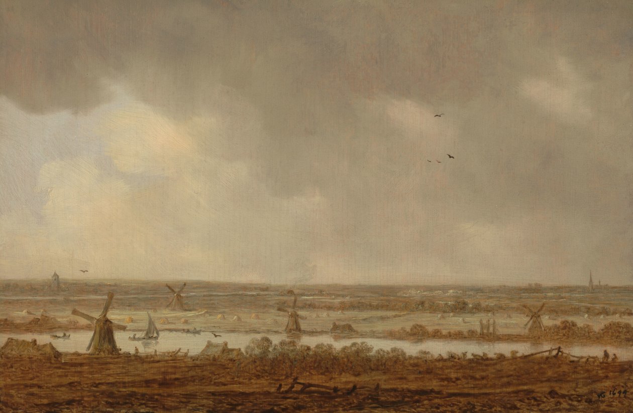 Polderin maisema tekijältä Jan van Goyen