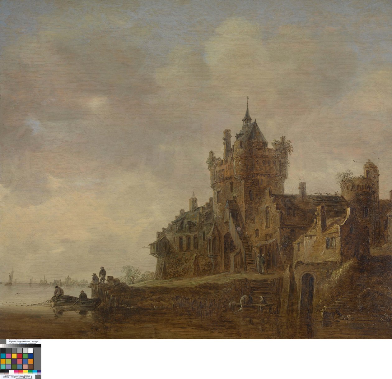 Jokimaisema ja linna tekijältä Jan van Goyen