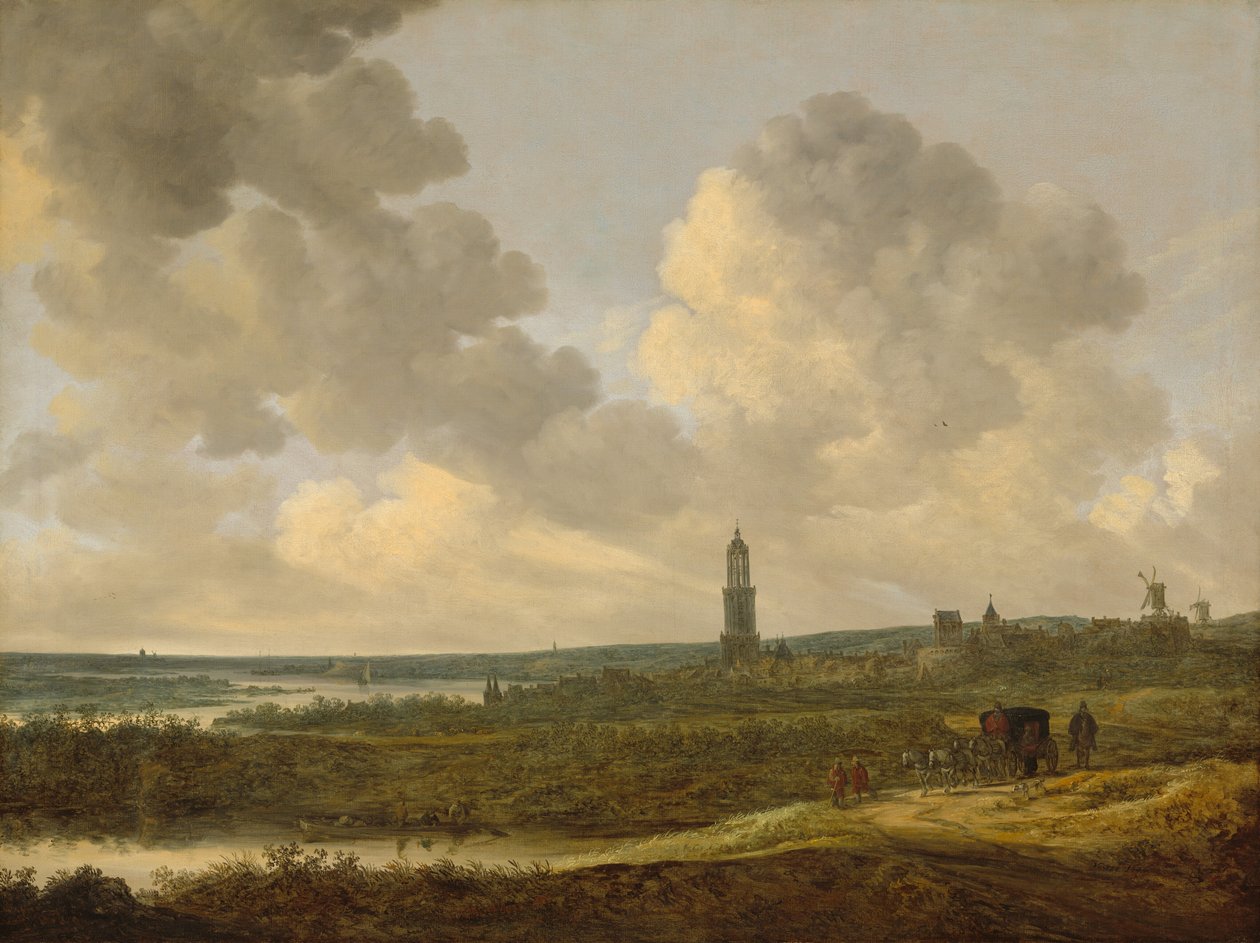 Näkymä Rhenen tekijältä Jan van Goyen