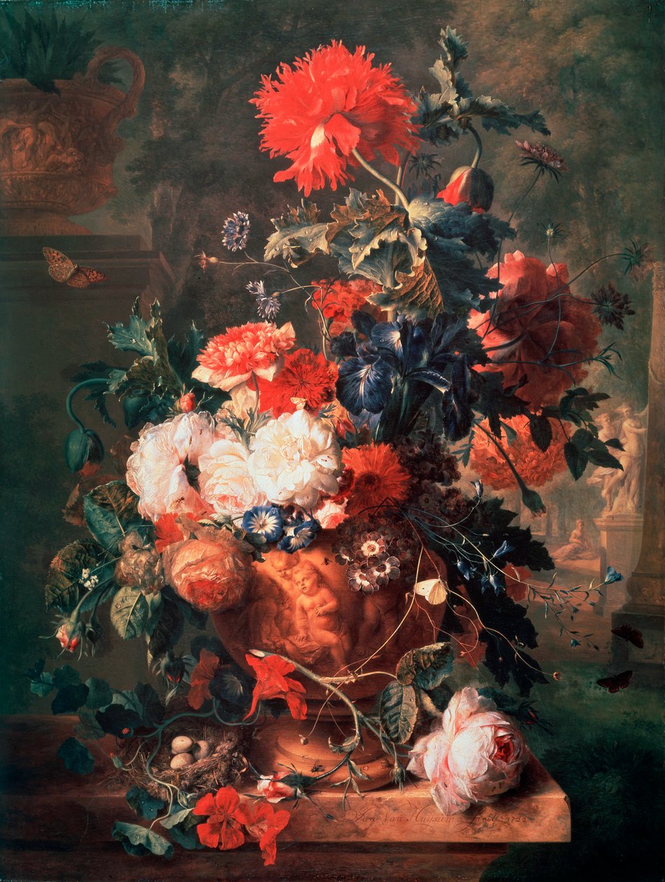 Kukat, 1722. tekijältä Jan van Huysum