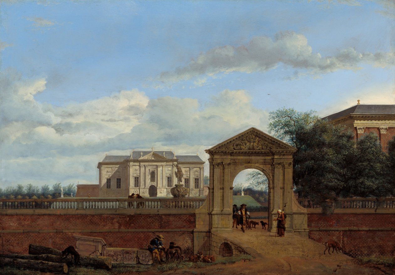 Arkkitehtoninen fantasia, n. 1670. tekijältä Jan van der Heyden