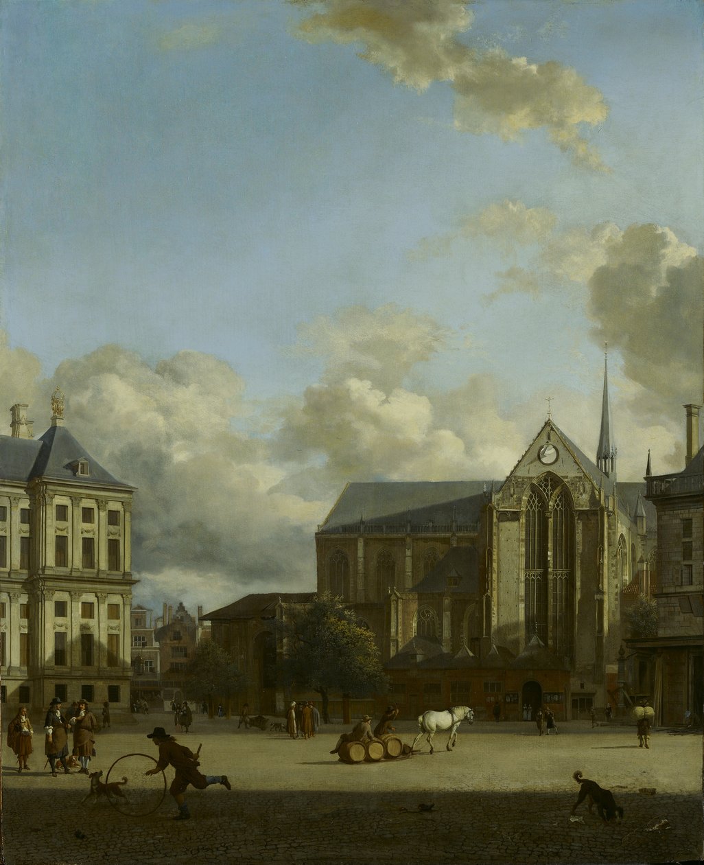 Dam-aukio ja uusi kirkko tekijältä Jan van der Heyden