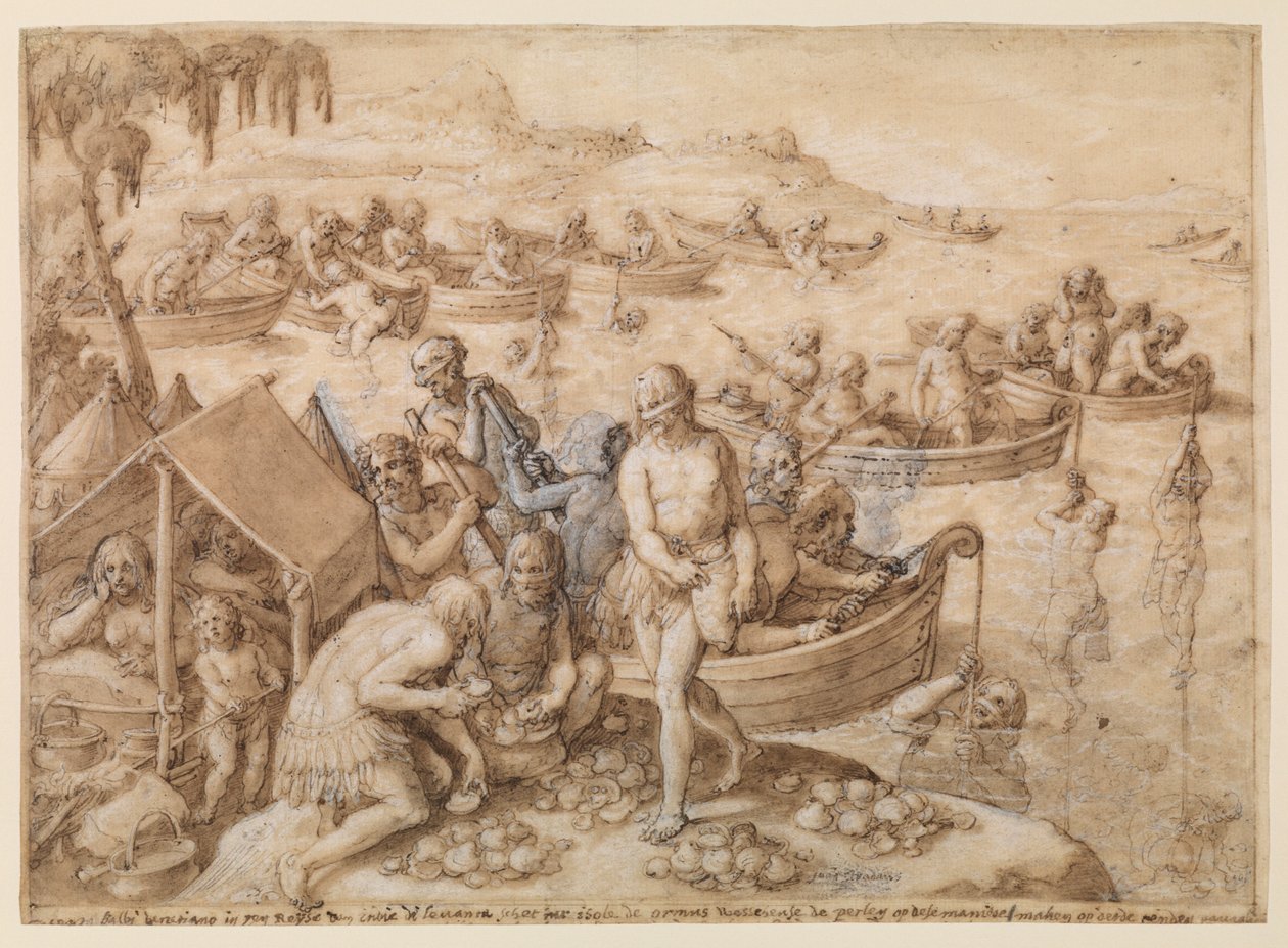 Helmisukellus, n. 1596 tekijältä Jan van der Straet