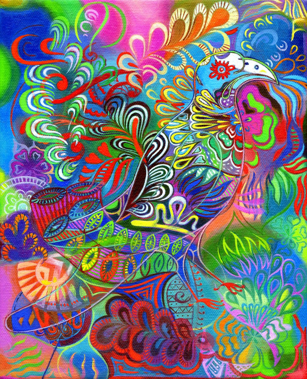 Oi lintu lehtien keskellä, 2011, tekijältä Jane Tattersfield