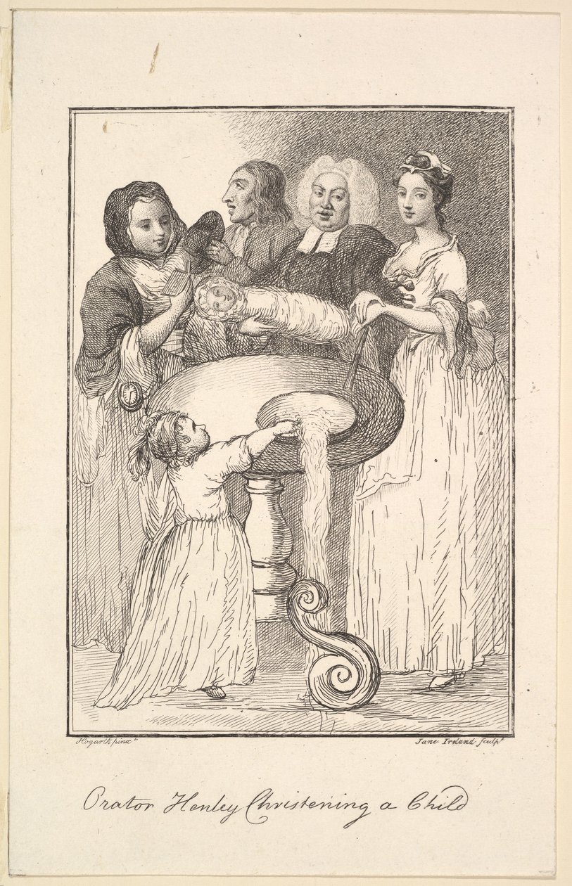 Puhuja Henley ristiä lapsen, 1794. tekijältä Jane Ireland