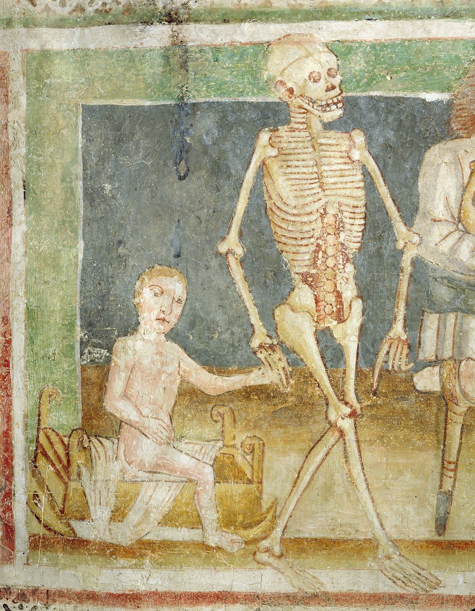 Kuoleman tanssi: Kuolema ja lapsi, 1490 tekijältä Janez Kastav