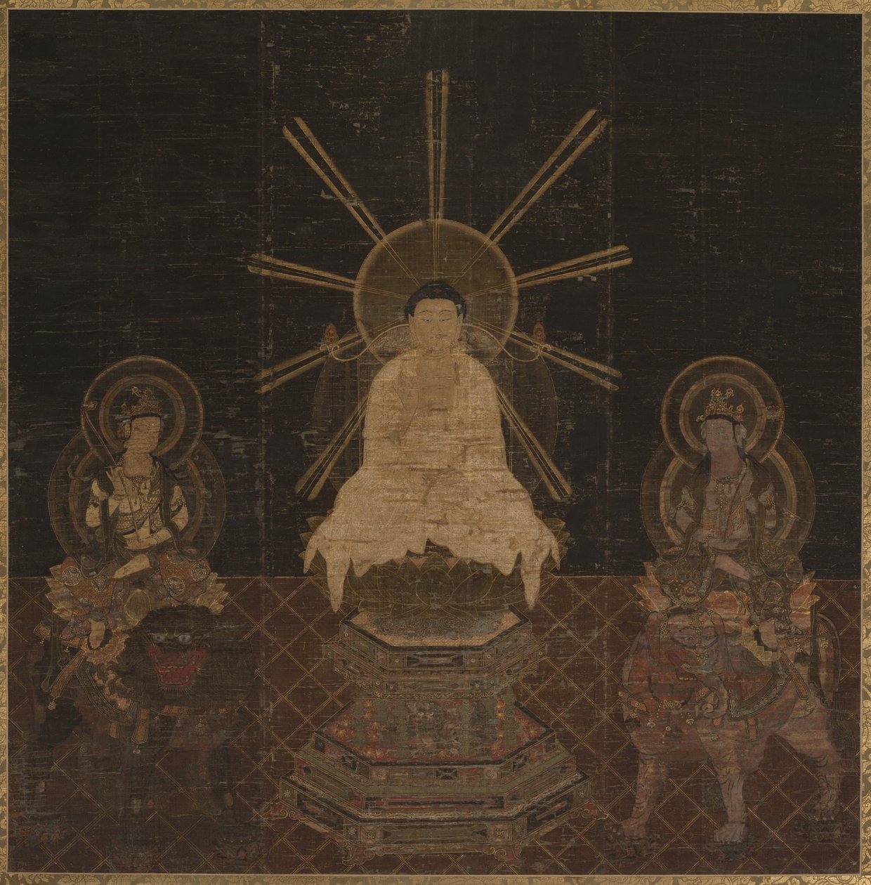 Shakyamuni Triad tekijältä Japan, Kamakura period