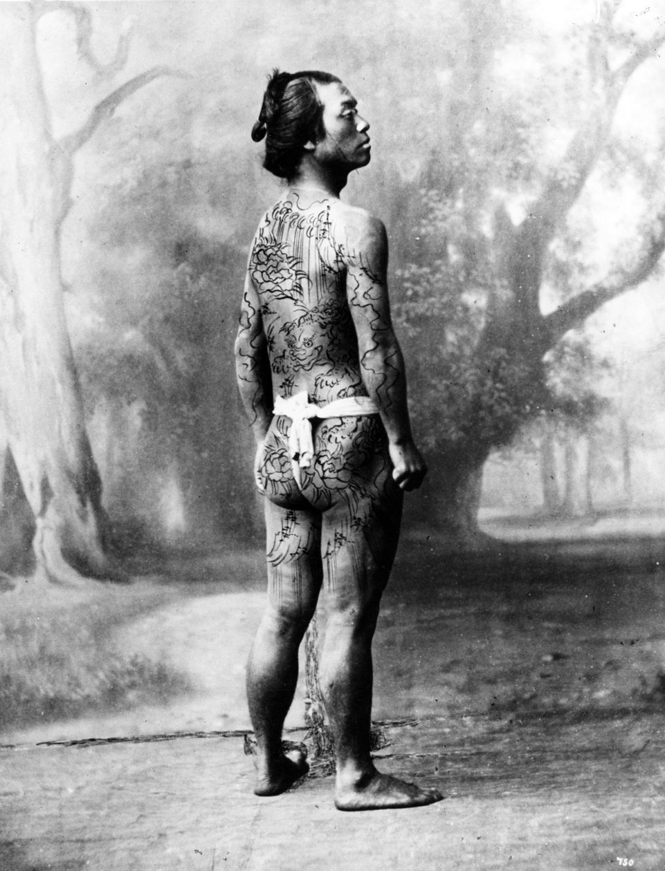 Tattooed Betto, c.1860-80 tekijältä Japanese Photographer