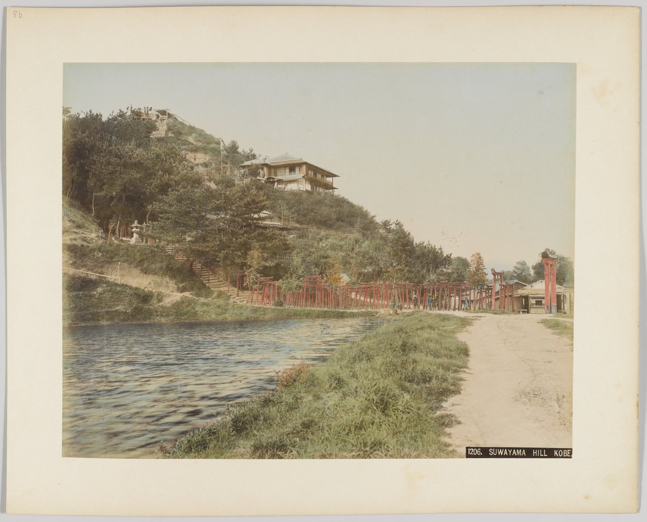 Suwayama Hill, Kobe, Japani (käsinvärinen mustavalkokuva) tekijältä Japanese Photographer