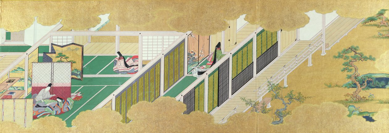 Japanilainen sisustus (rullamaalaus) tekijältä Japanese School