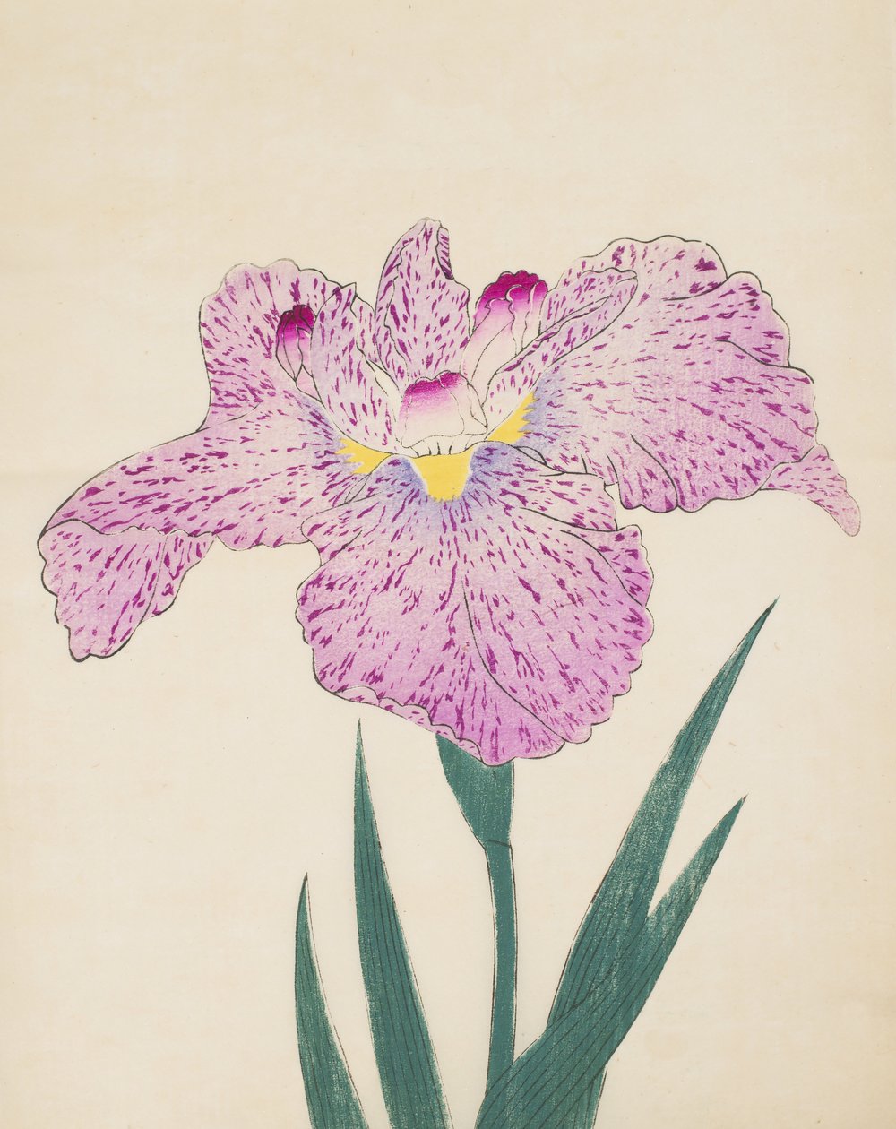 Tanka-No-Koe, nro 15, 1890 (värillinen puupainatus) tekijältä Japanese School