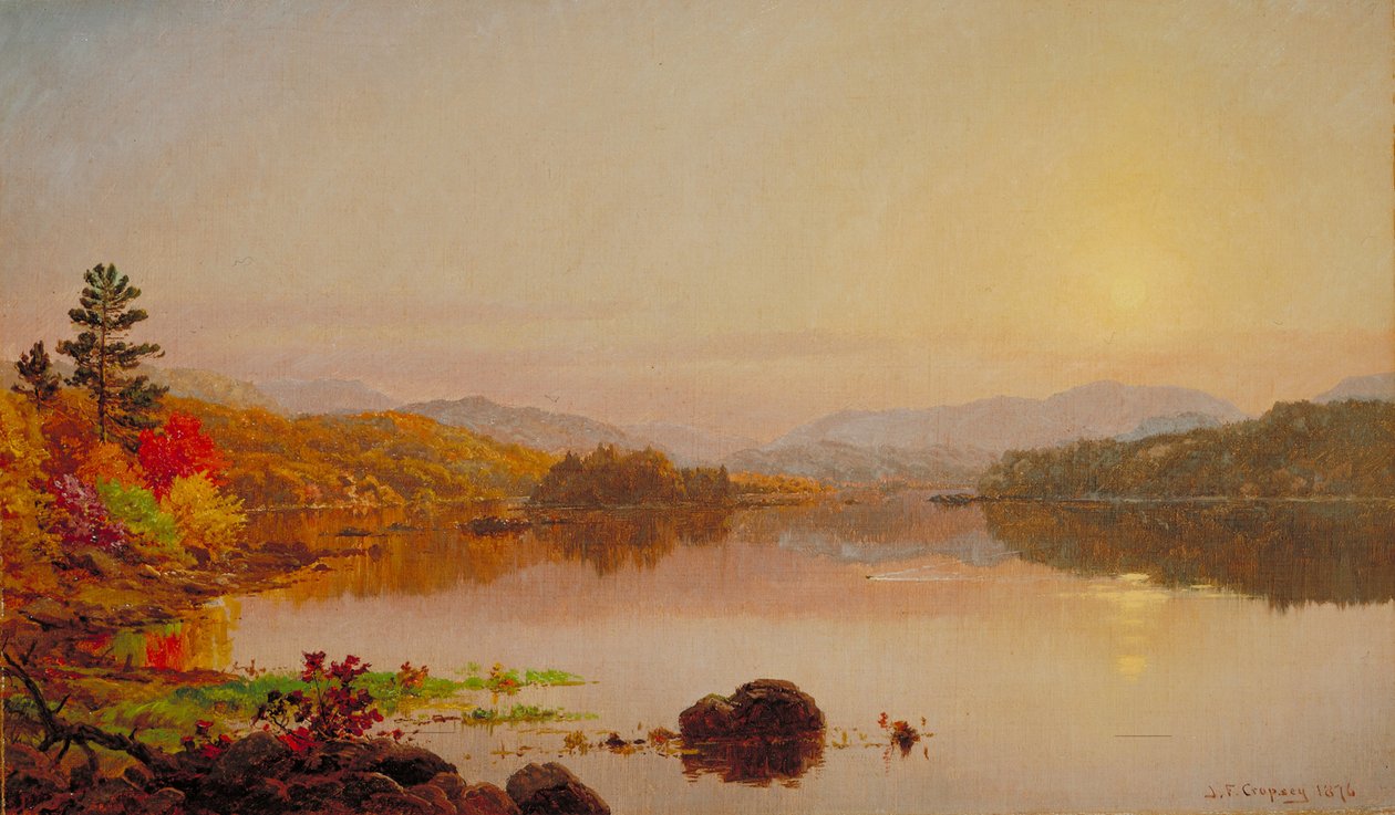 Lake Wawayanda, 1876 tekijältä Jasper Francis Cropsey