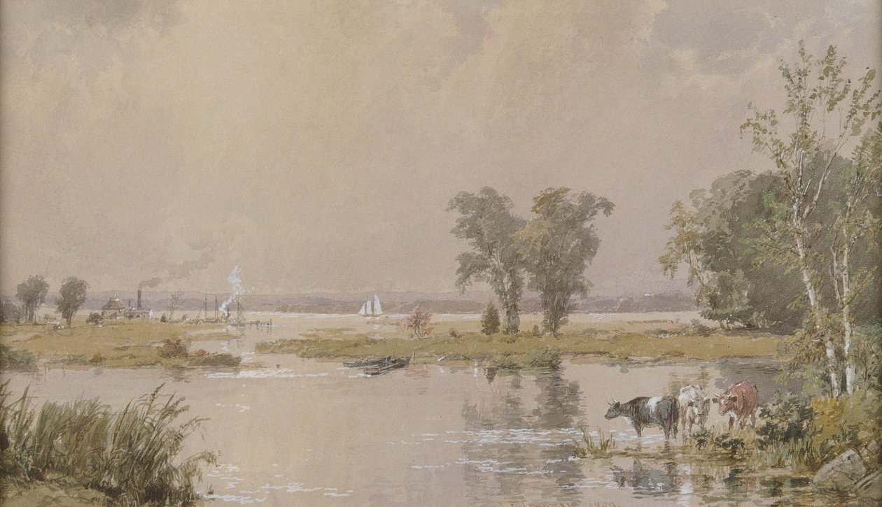 Hackensack Meadows, 1890. tekijältä Jasper Francis Cropsey