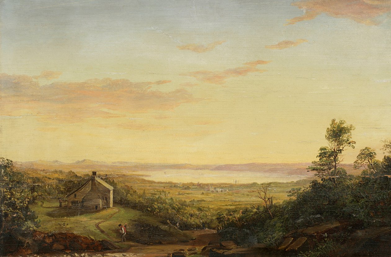 Maisema, Ylä-Hudson tekijältä Jasper Francis Cropsey