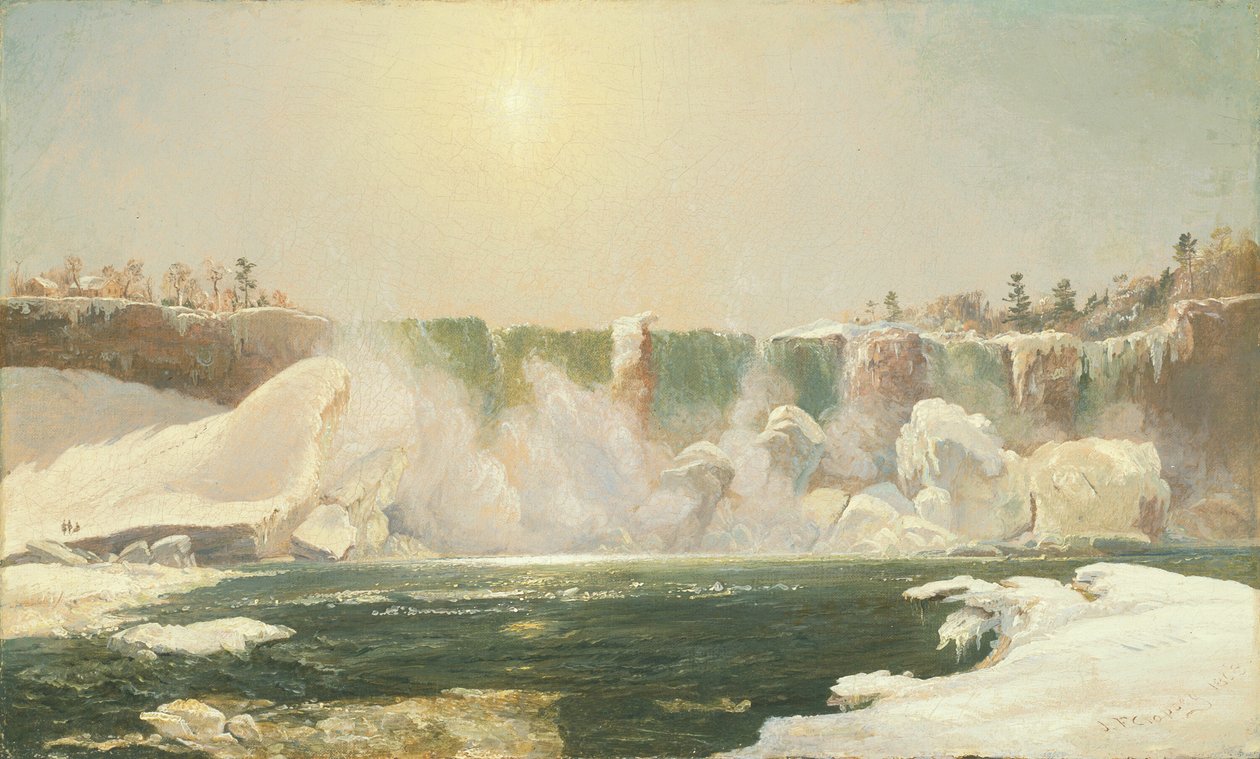 Niagaran putoukset talvella tekijältä Jasper Francis Cropsey