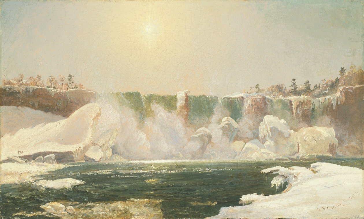 Niagaran putoukset talvella tekijältä Jasper Francis Cropsey
