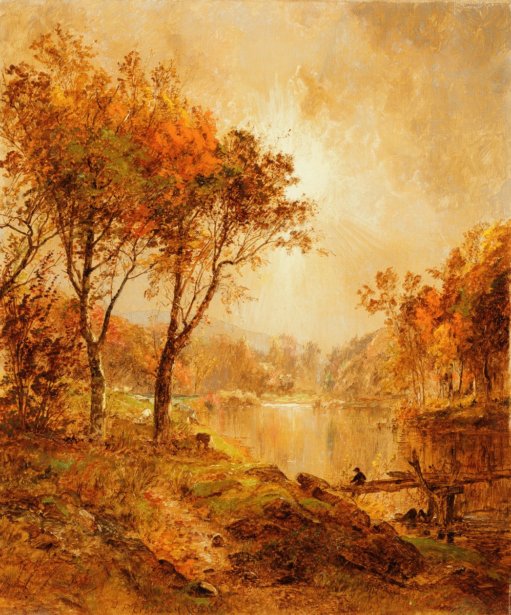 Ramapo-joella, 1888 tekijältä Jasper Francis Cropsey