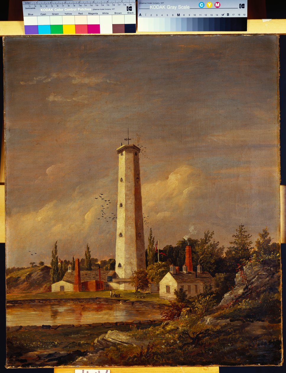 Shot Tower, 1845 tekijältä Jasper Francis Cropsey