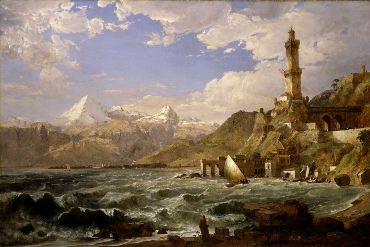 Genovan rannikko tekijältä Jasper Francis Cropsey