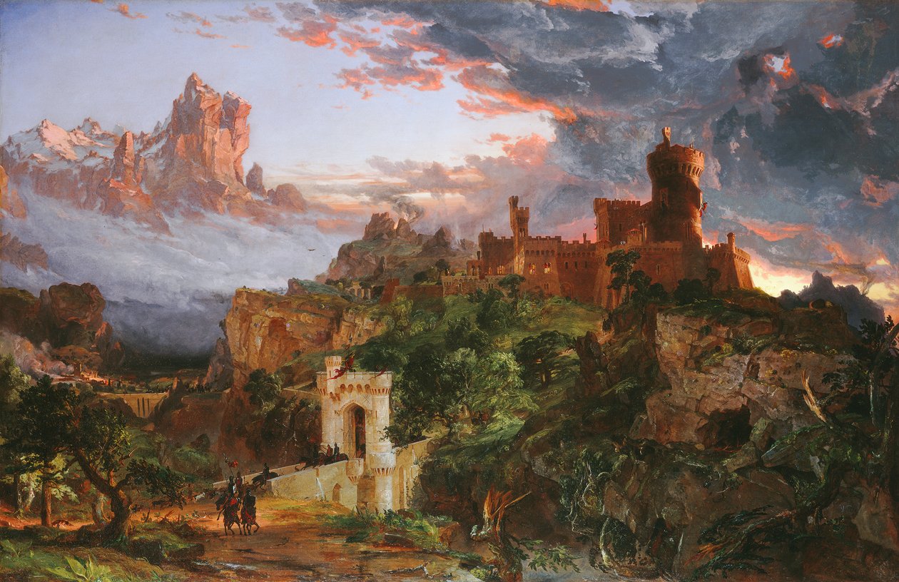 Sodan henki, 1851 tekijältä Jasper Francis Cropsey