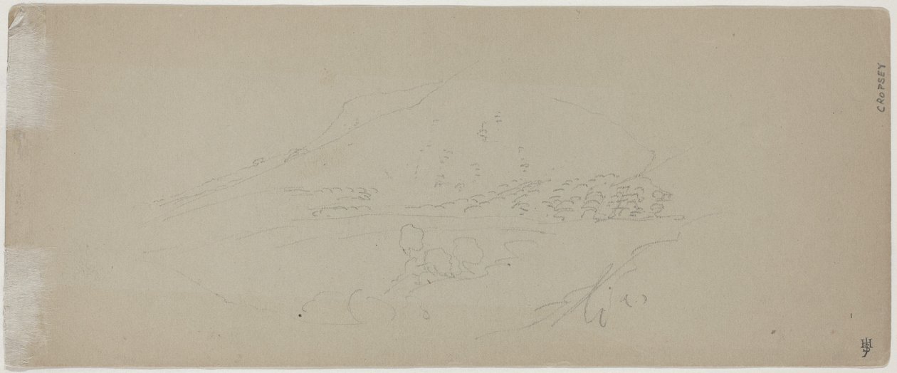 Näkymä vuorelle [verso] tekijältä Jasper Francis Cropsey