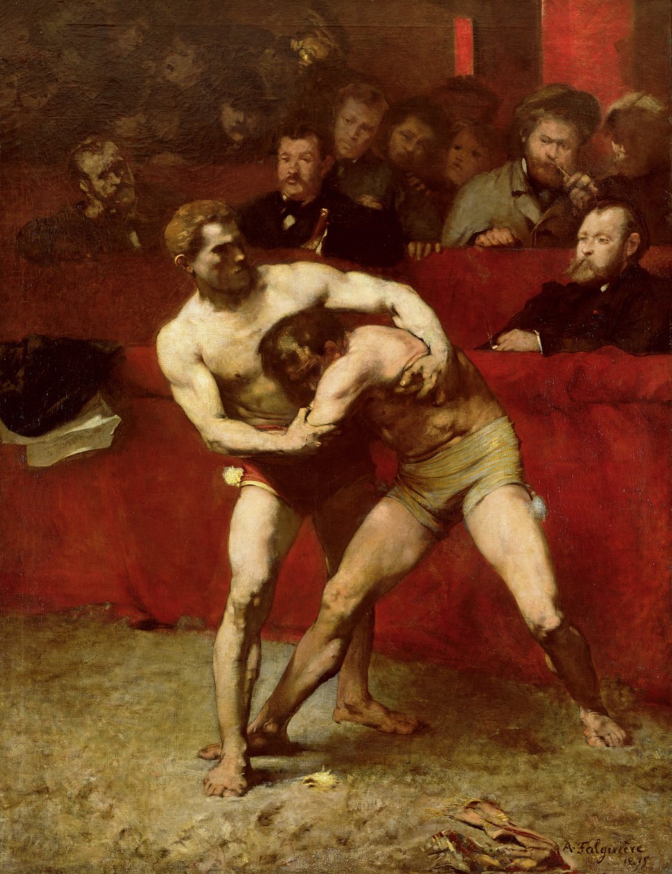 Painijat, 1875 tekijältä Jean Alexandre Joseph Falguiere