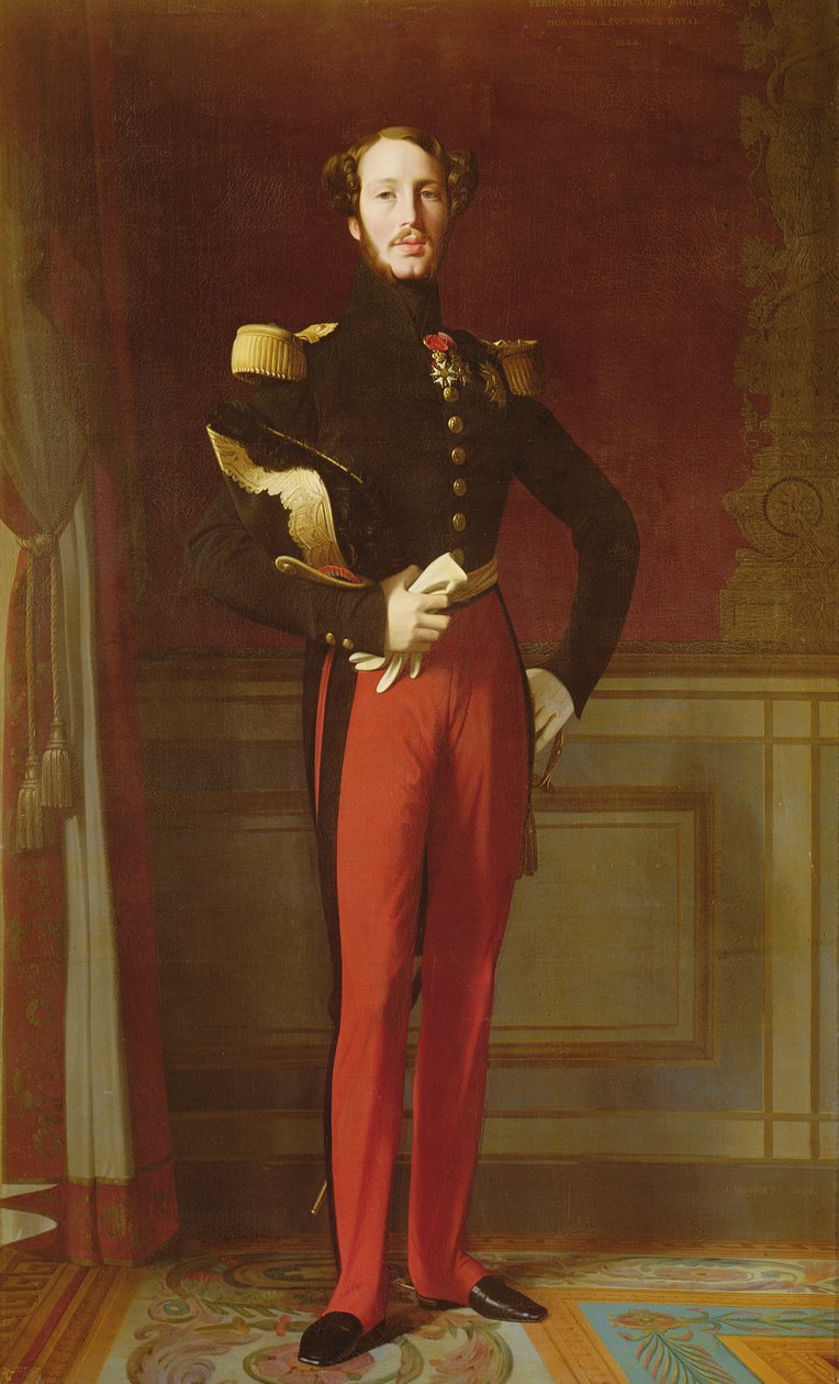 Ferdinand-Philippe (1810-42) Orléansin herttua Palais des Tuileriesissa, 1844 tekijältä Jean Auguste Dominique Ingres