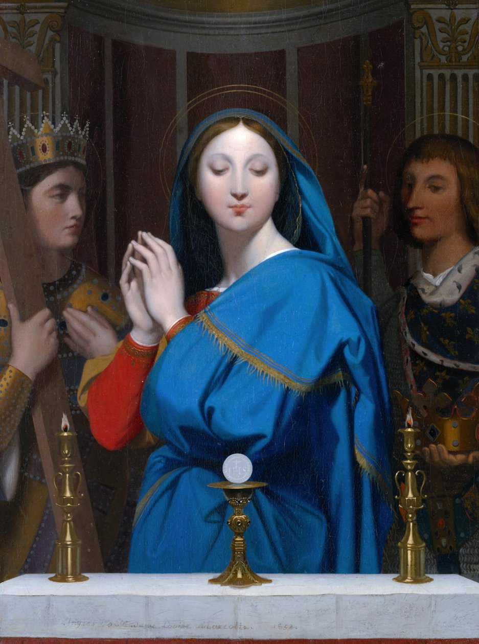 Neitsyt palvoo isäntää tekijältä Jean Auguste Dominique Ingres