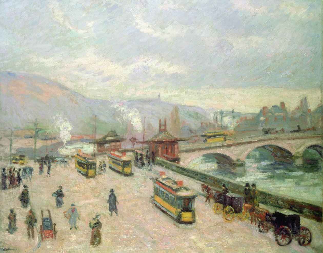 Pont Corneille Rouenissa, 1898 tekijältä Jean Baptiste Armand Guillaumin
