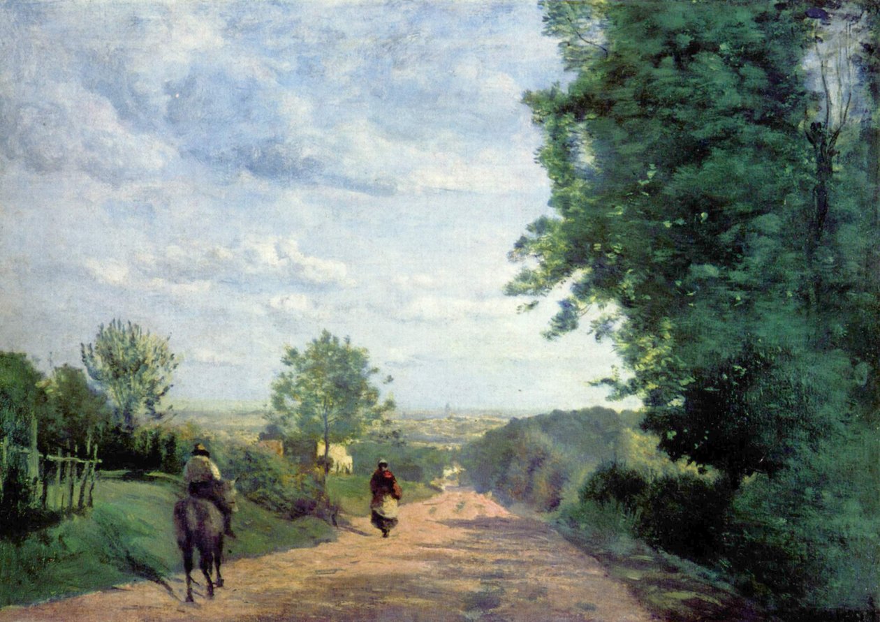 Le Chemin de Sèvres tekijältä Jean Baptiste Camille Corot