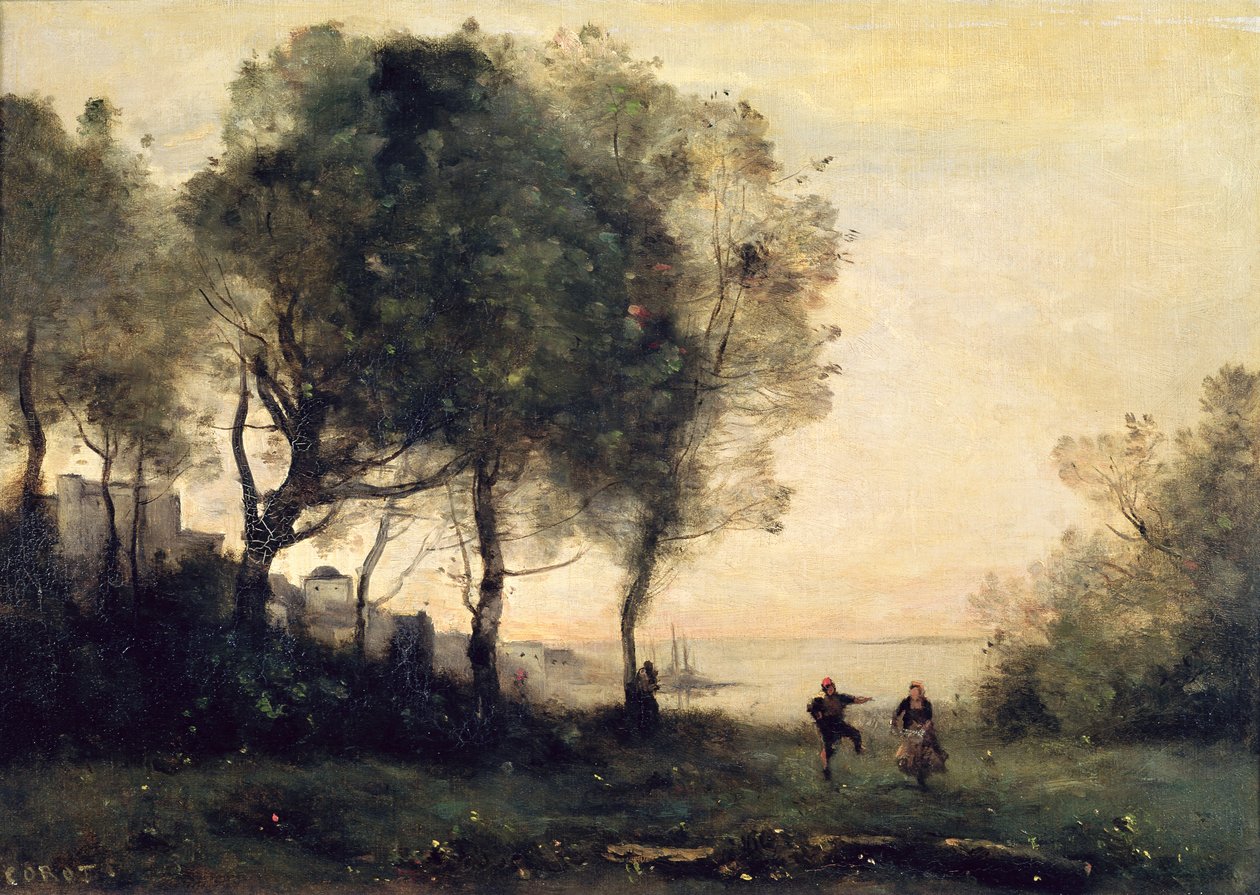 Italian matkamuisto tekijältä Jean Baptiste Camille Corot