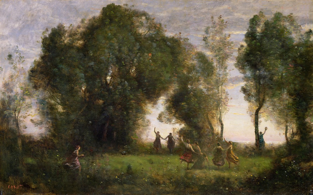 Nymfien tanssi tekijältä Jean Baptiste Camille Corot