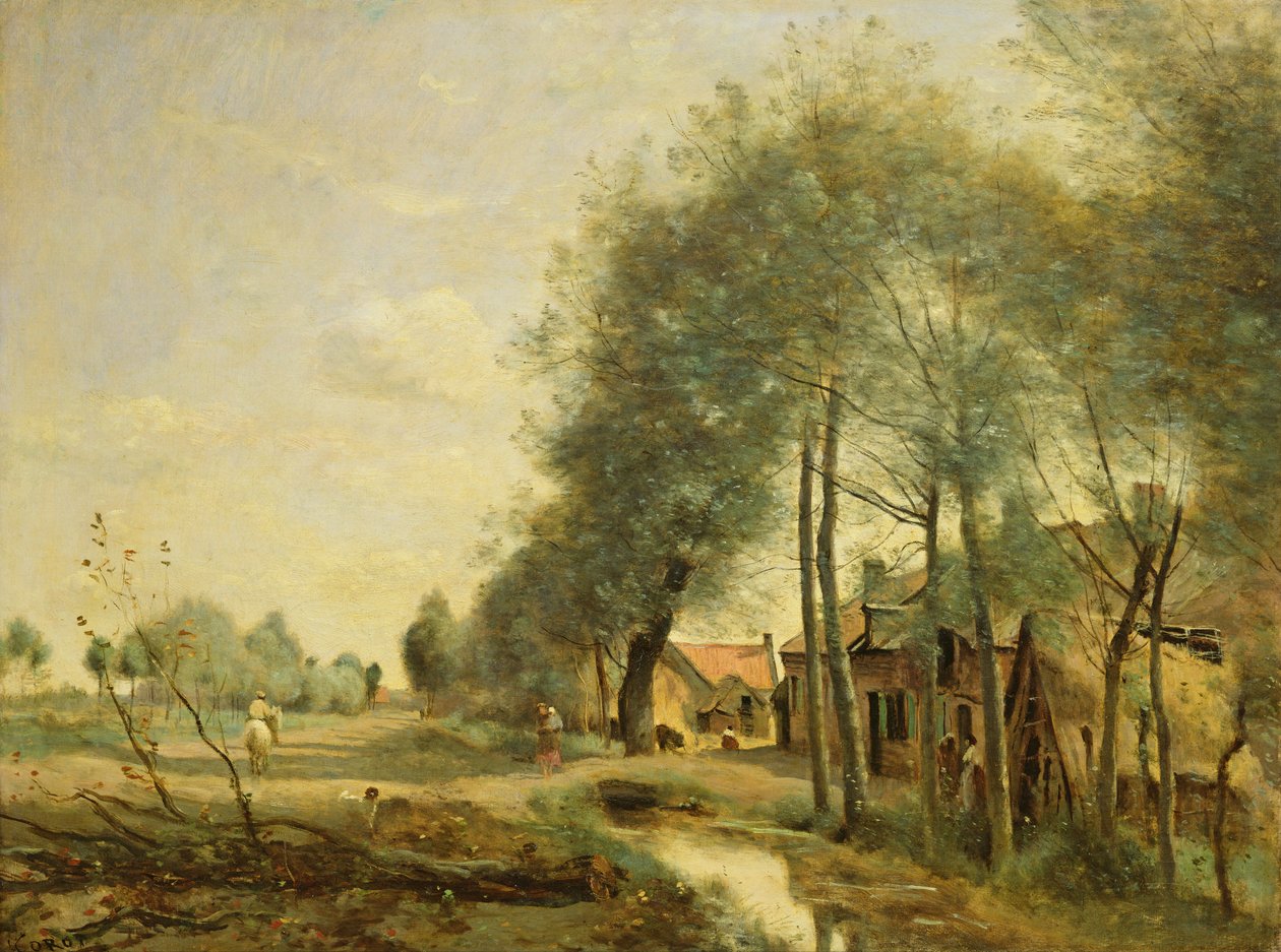 Sin-le-Noble Road lähellä Douaita, 1873 tekijältä Jean Baptiste Camille Corot