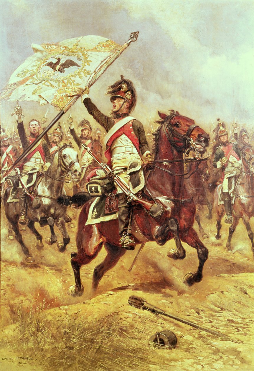 "Le Trophee", 1806, 4. draguunirykmentti, 1898 tekijältä Jean Baptiste Edouard Detaille