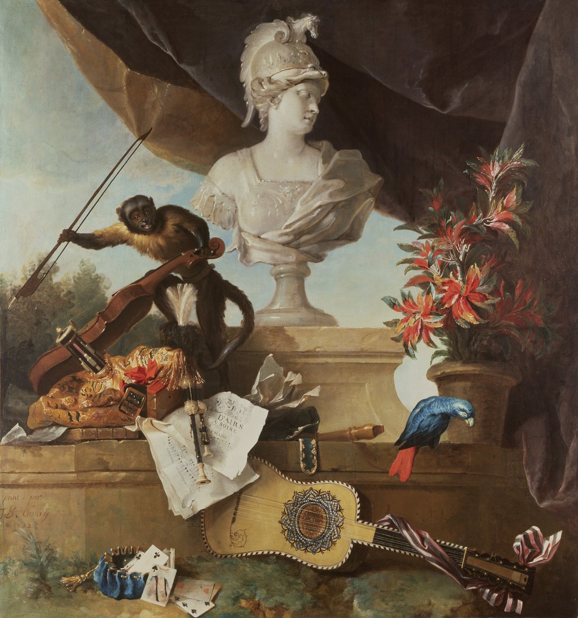 Neljä maanosaa: Eurooppa, 1722 (katso myös 115958) tekijältä Jean Baptiste Oudry