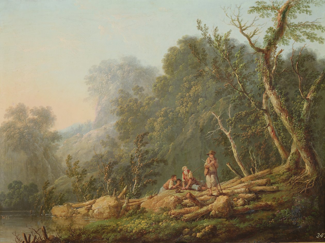 Maisema, 1773 tekijältä Jean Baptiste Pillement