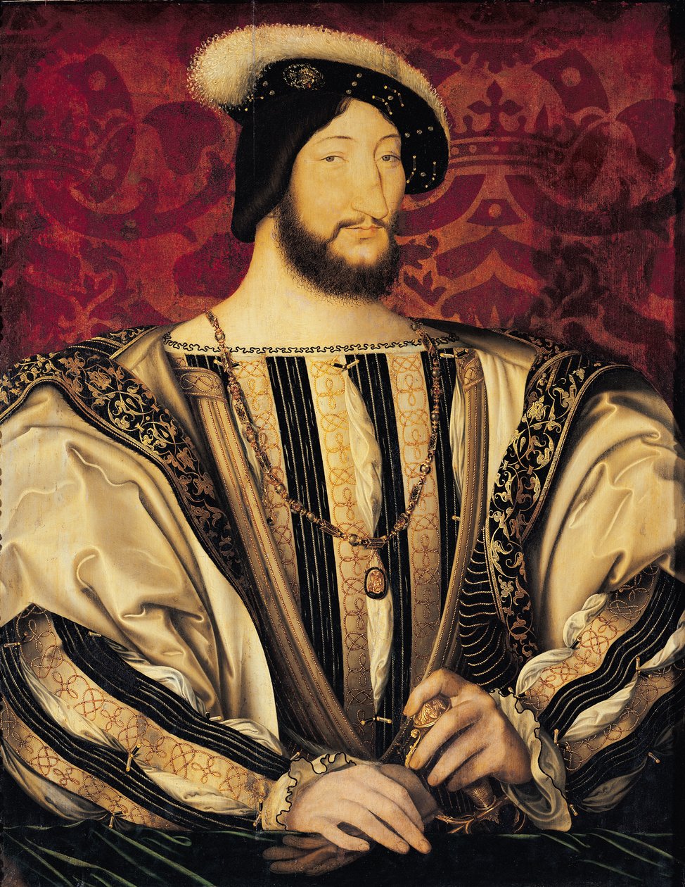 Francois I (1494-1547) tekijältä Jean Clouet