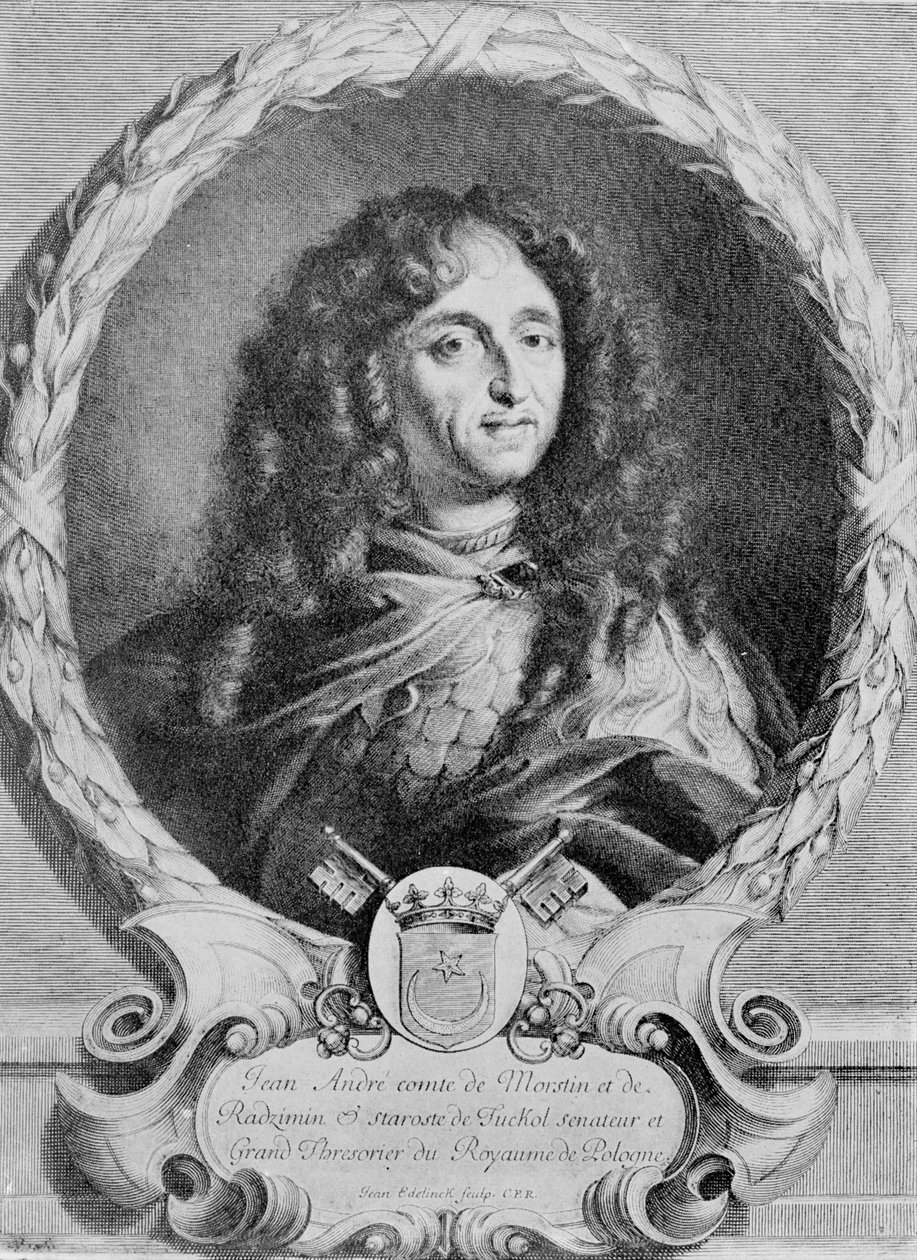 Muotokuva Jan Andrzej Morsztynista (1620-93) tekijältä Jean Edelinck