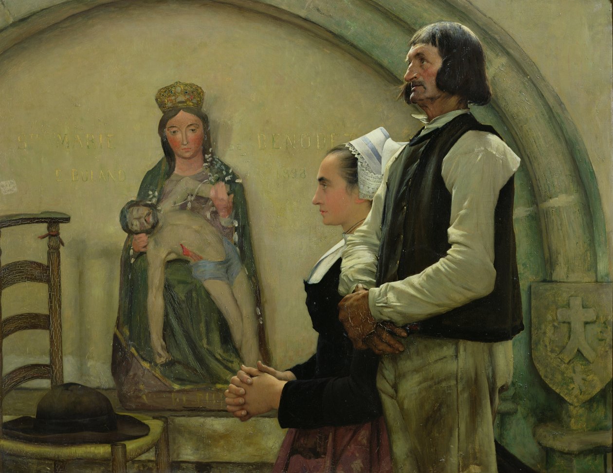 Vierailu Benodetin neitsyt Marian luona, 1898 tekijältä Jean Eugene Buland