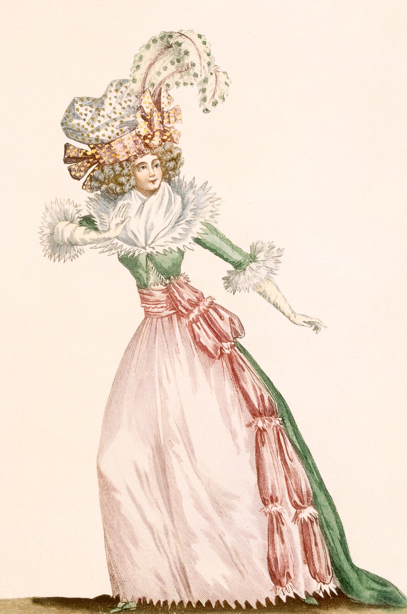 Robe de la Czarine, levy Galeries des Modes et Costumes Francais