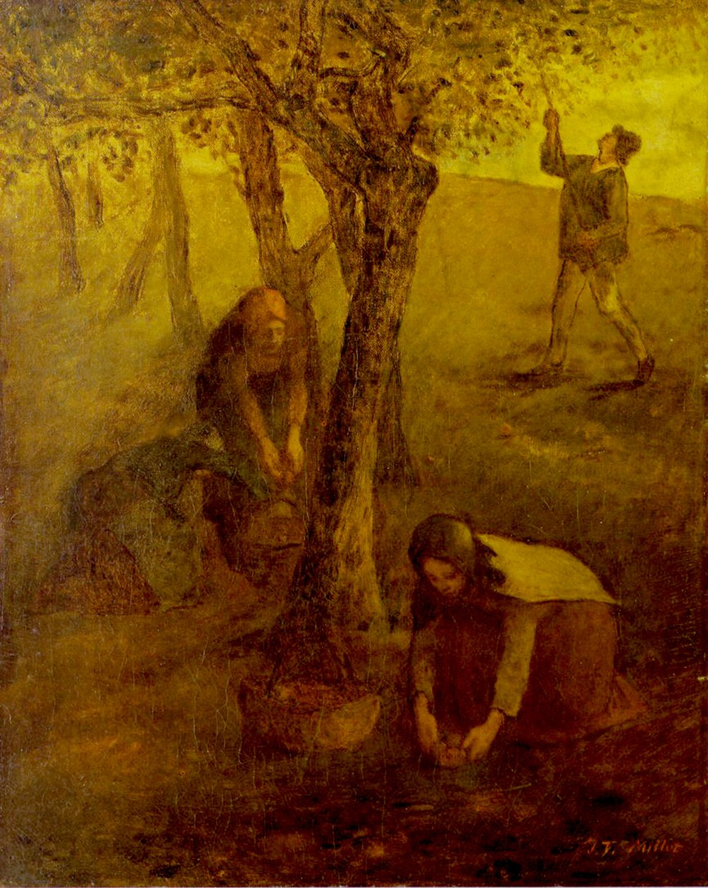 Omenoiden kerääminen tekijältä Jean Francois I Millet