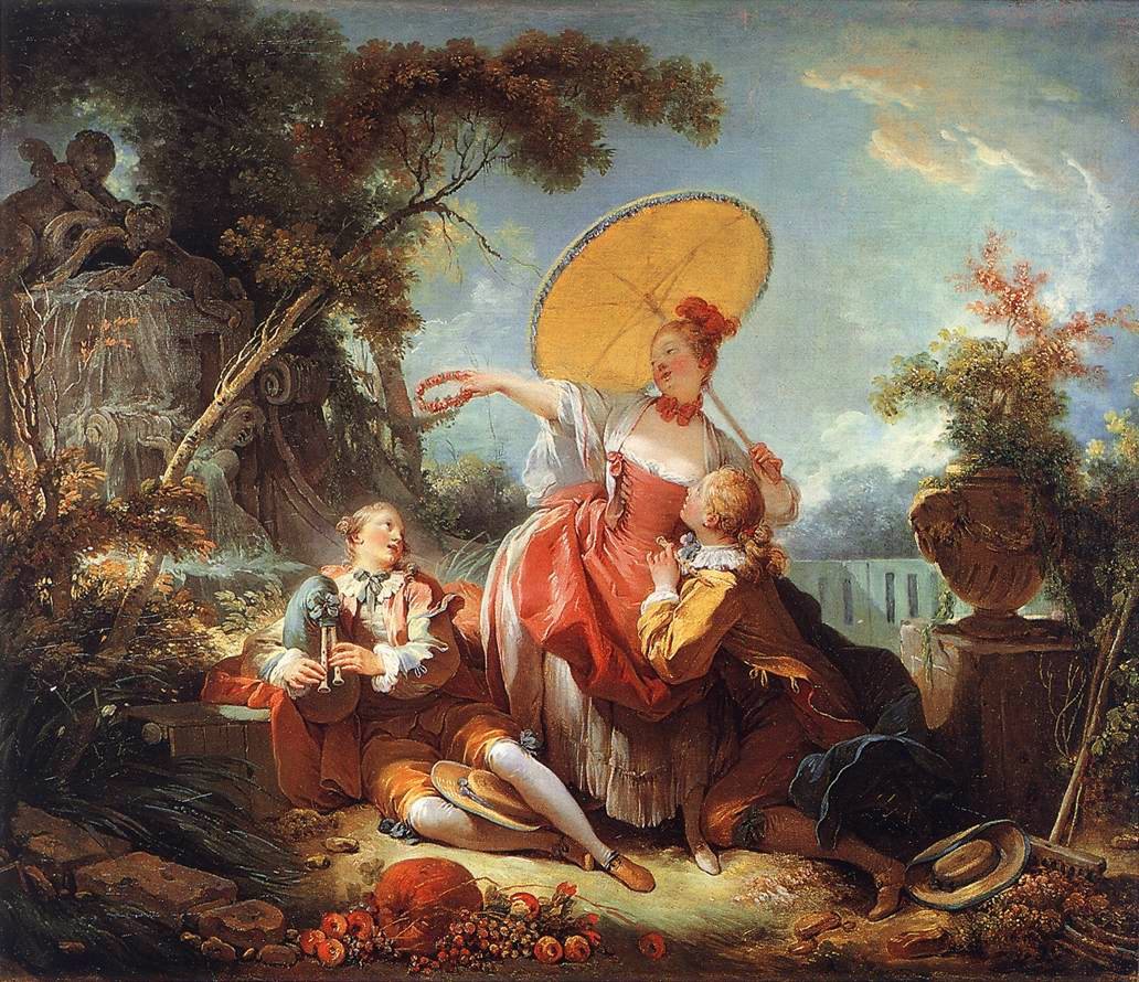 Musiikkikilpailu tekijältä Jean Honore Fragonard
