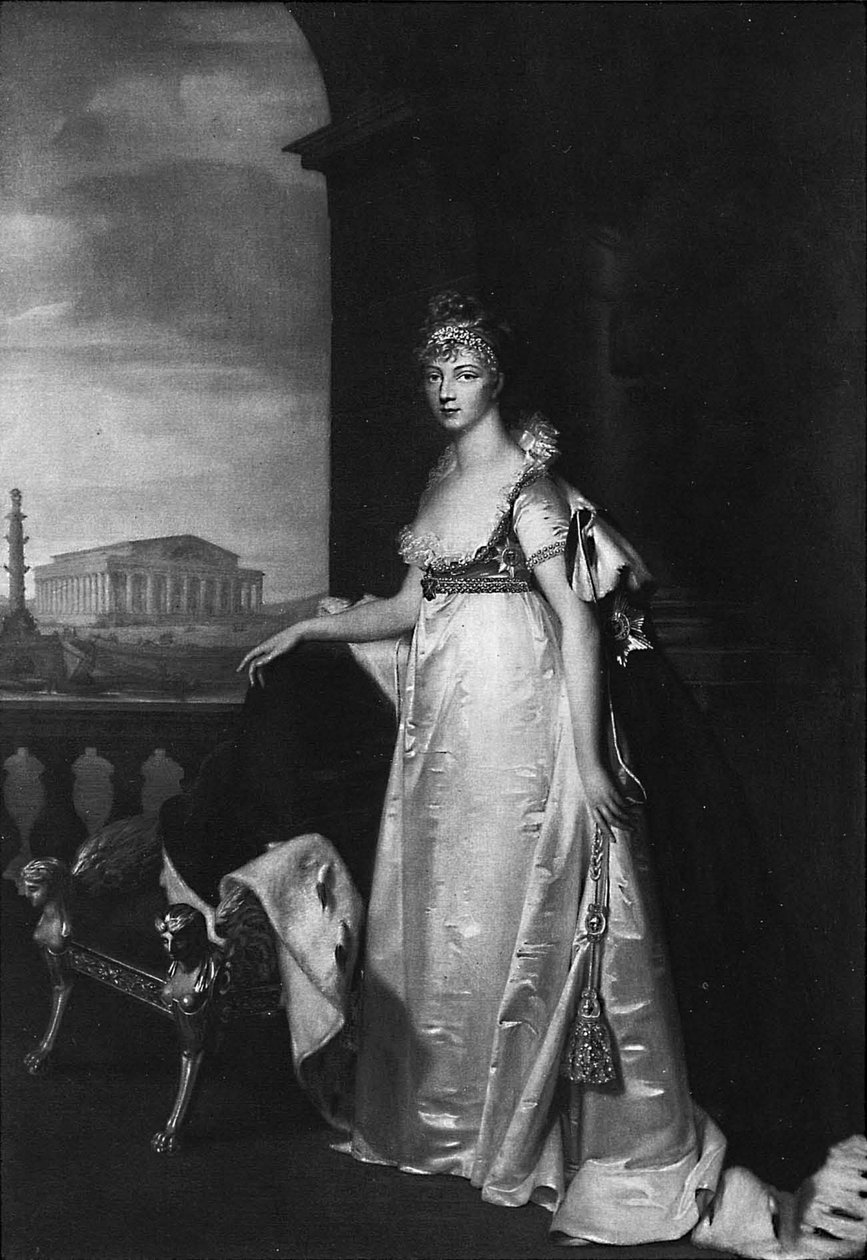 Elizabeth Alexeievnan (1779-1826) muotokuva tekijältä Jean Laurent Mosnier