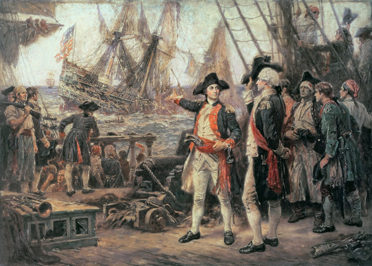 Ang barko na lumubog sa Victory, 1779 finn tekijältä Jean Leon Gerome Ferris