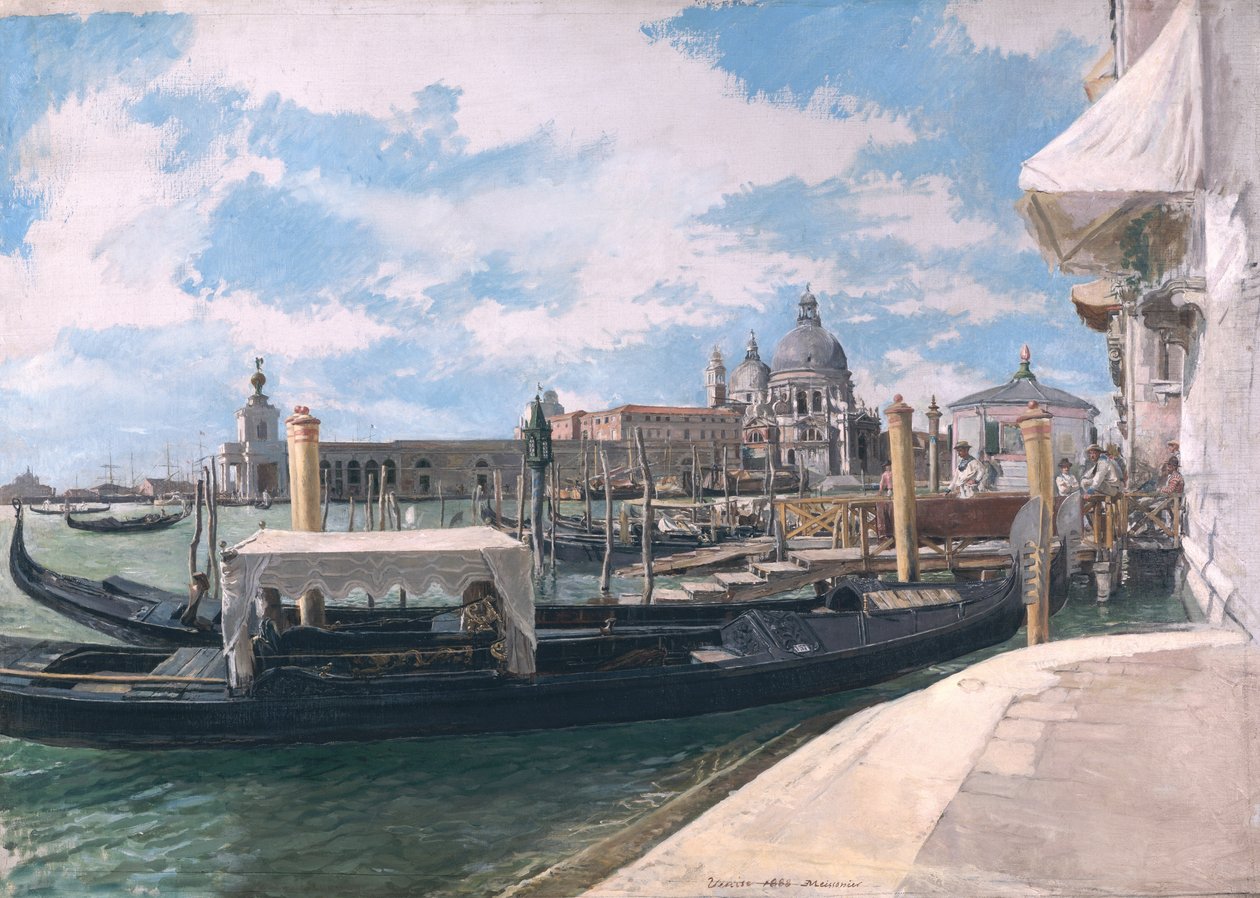Canal Grande, Venetsia, 1888 tekijältä Jean Louis Ernest Meissonier