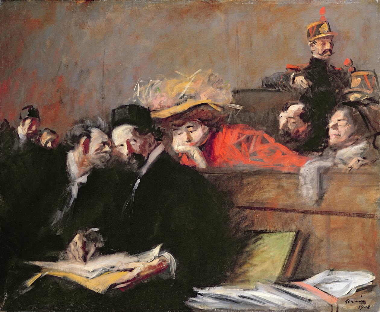 Court Audience, 1908 tekijältä Jean Louis Forain