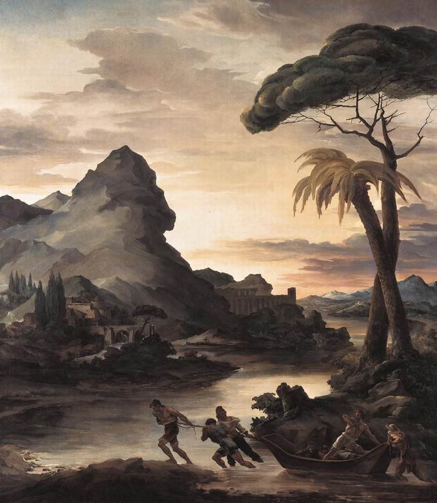 Sankarimaisemia kalastajien kanssa tekijältä Theodore Gericault